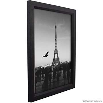 Craig Frames Black Wood Picture Frame 8.5x11 inch