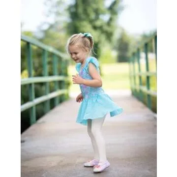 Stylish Arshiner Girls Ruffle Sleeve Ballet Dress