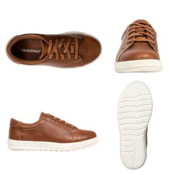 Deer Stags Boys' Kane Dress Fashion Sneakers - Dark Tan - Comfortable & Stylish