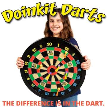 Doinkit Dartboard - Safe Fun for Kids & Adults!