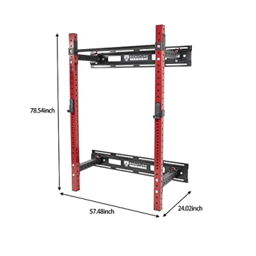 Signature Fitness Folding Power Cage for Space-Saving Home Gym