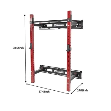 Signature Fitness Folding Power Cage for Space-Saving Home Gym