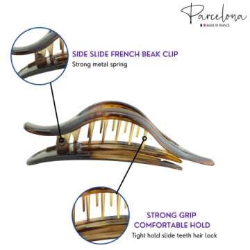 Stylish Parcelona French Hair Clip for Quick Styling