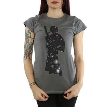 STAR WARS Women's Princess Leia Stars T-Shirt for Comfort