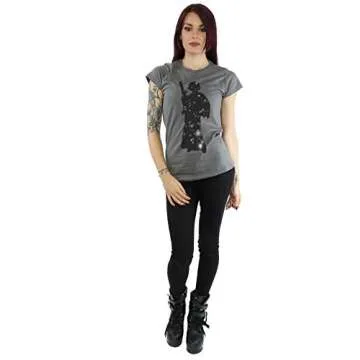 STAR WARS Women's Princess Leia Stars T-Shirt for Comfort