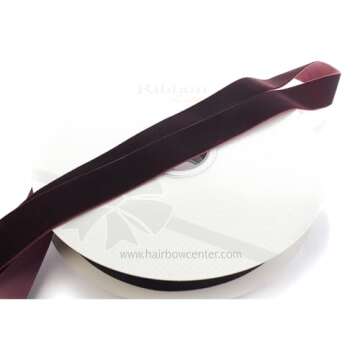 Burgundy Velvet Ribbon 1" x 25 Yards for Crafting