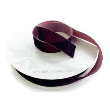 Burgundy Velvet Ribbon 1" x 25 Yards for Crafting