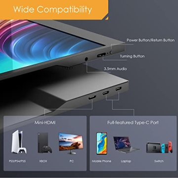 Yodoit Portable Laptop Monitor - Enhance Productivity