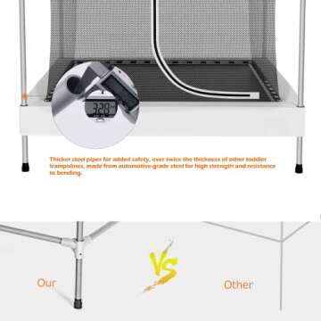 EL&IT·Wings Kids Trampoline Indoor/Outdoor 6.5FT