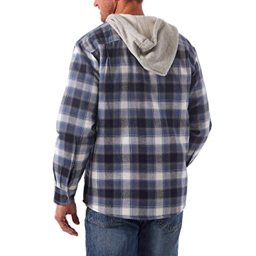 Wrangler Authentics Quilted Flannel Shirt Jacket