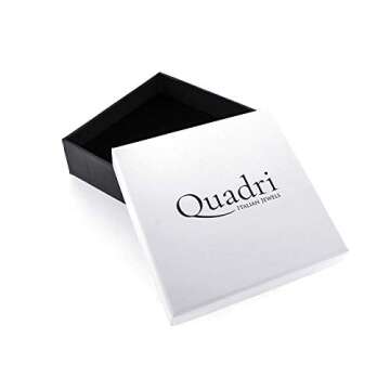 QUADRI - 18K Gold Over Sterling Silver Rosary Virgin Mary Necklace - Premium Cross Chain Rosary Necklace Gold - Beautiful Cross Necklace with Beads Chain for Women and Men 19" 925 Italian Silver