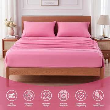 Cibhlea Queen Sheet Set - Soft, Breathable Microfiber