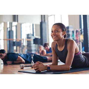 Fitbit Versa Smart Watch, Peach/Rose Gold Aluminium, One Size (S & L Bands Included), Heart Rate Monitor