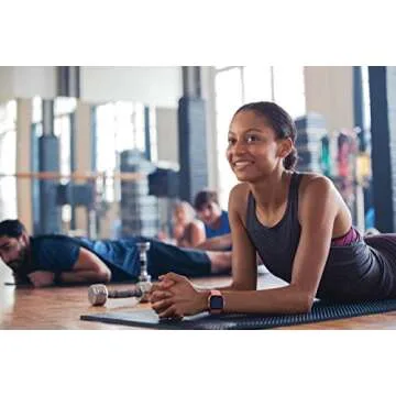 Fitbit Versa Smart Watch, Peach/Rose Gold Aluminium, One Size (S & L Bands Included), Heart Rate Monitor