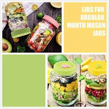 Tapas para Tarros Mason con Pajitas y Cepillo de Limpieza