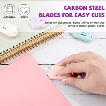 Cute 8-Piece Mini Utility Knife Set for Home and Office