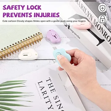 Cute 8-Piece Mini Utility Knife Set for Home and Office