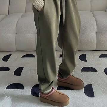 INPAKSA Women's Slippers Platform Mini Boots Short Ankle Boot Fur Fleece Lined Sneakers House slippers Anti-Slip Boot For Outdoor