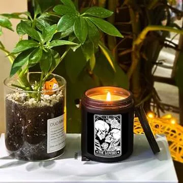 Elegant QGFM Gothic Couple Candle for Unique Gifts