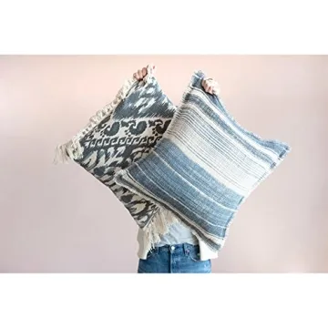 Stylish Coastal Ikat Pattern Pillow for Home Decor