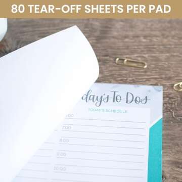 Bloom Daily 6x9 Undated To-Do List Pad for Productivity