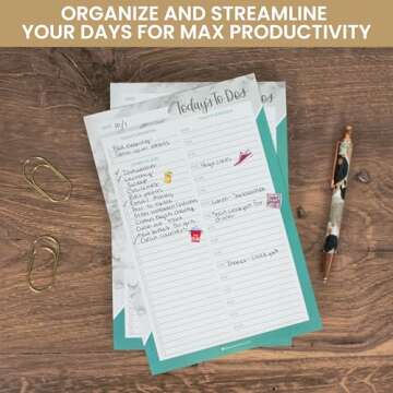 Bloom Daily 6x9 Undated To-Do List Pad for Productivity