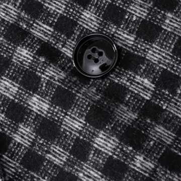 YFFUSHI Mens Floral Dress Suit Double Breasted Stripes/Plaids Stylish Casual Blazer Jacket