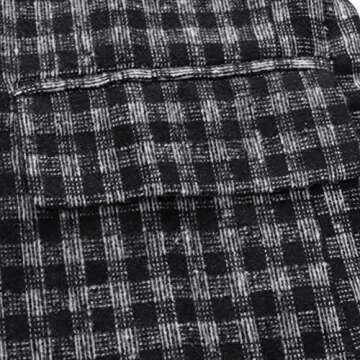 YFFUSHI Mens Floral Dress Suit Double Breasted Stripes/Plaids Stylish Casual Blazer Jacket