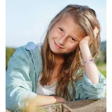 Beaded Bracelets Gifts for Teen Girls Kids Easter Basket Stuffers Teens Teenage Trendy Stuff Purple Jewelry Girls 8 12 14 16 6 10 13 15 Year Old Birthday Granddaughter Daughter Niece Stocking