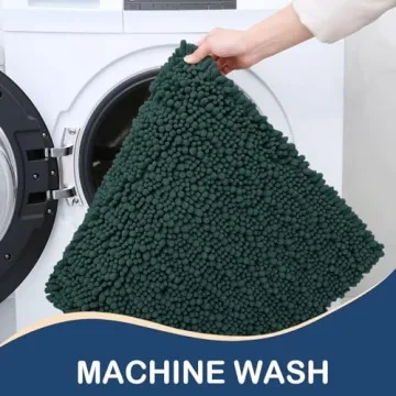 Plush and Absorbent Arotive Chenille Toilet Mat