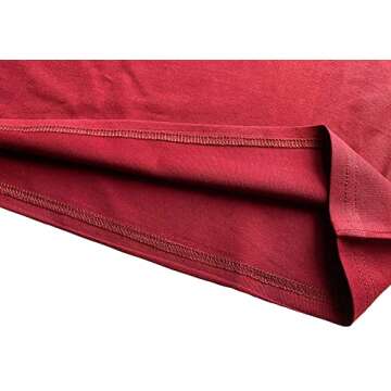 MIMOORN Women's Short Sleeve Letter Printed V Neck Tee Tops Casual T-Shirt Wine Red Small