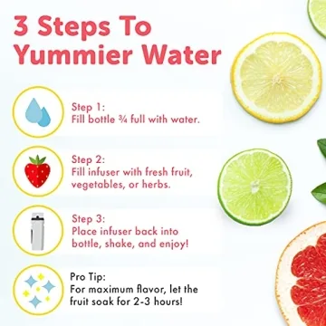 Brimma Fruit Infuser Water Bottle 32 oz Leakproof