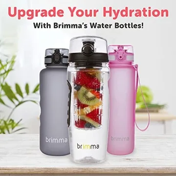 Brimma Fruit Infuser Water Bottle 32 oz Leakproof