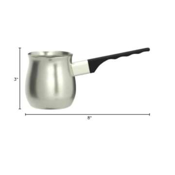 Stainless Steel Turkish Coffee Decanter - 12 Oz Pitcher