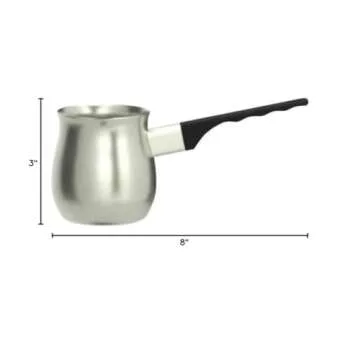 Stainless Steel Turkish Coffee Decanter - 12 Oz Pitcher