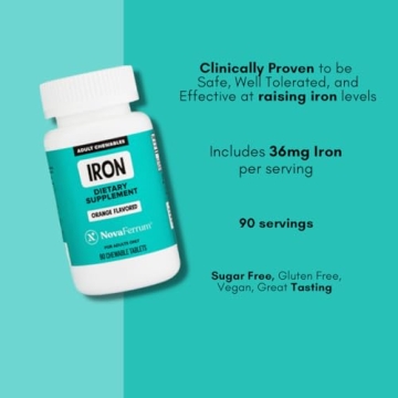 NovaFerrum Pow Chewable Iron Supplement for Anemia