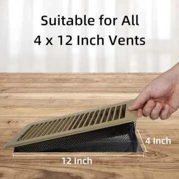 Floor Vent Screen Net for Home Floor, Air Vent Filter Mesh Catches Coins, Toys, Pet Hair & More - 4 ...
