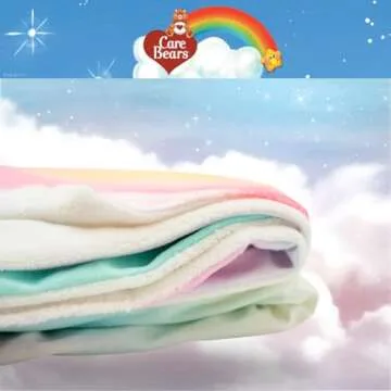 Franco Collectibles Care Bears Valentine's Day Heart Vintage Bedding Super Soft Plush Throw, 46 in x 60 in, (Officially Licensed Product)