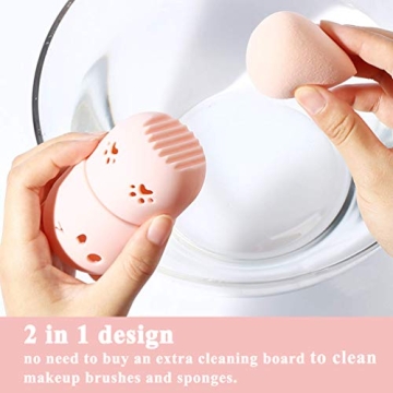 TEOYALL Silicone Makeup Sponge Holder - Travel-Friendly Case