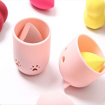 TEOYALL Silicone Makeup Sponge Holder - Travel-Friendly Case