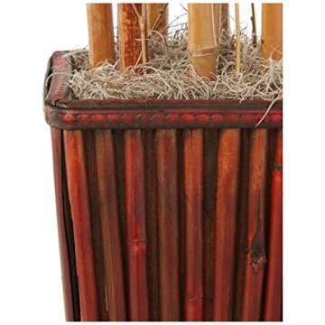 Nearly Natural 4ft Bamboo with Decorative Planter - Lifelike Elegance