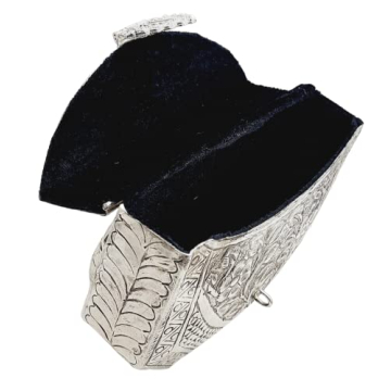 Trend Overseas Women's Silver Brass Clutch - Handmade Elegance