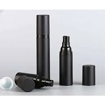 3 Pack Airless Pump Bottles - Travel Lotion Dispenser