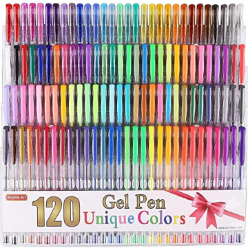 Shuttle Art 120 Unique Colors (No Duplicates) Gel Pens - Unleash Your Creativity!