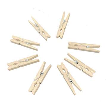 Goldenvalualbe Mini Wooden Craft Clothespins 1 3/4" (Original, 96)