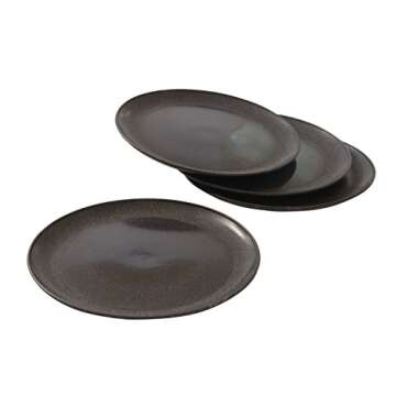 EVO Sustainable Goods 10" Plate, Set of Four, Black