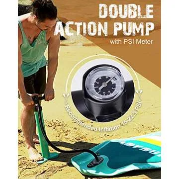 ABYSUP Paddle boards, SUP, Paddleboard with All Accessories & Carry Bag, 10'6" Inflatable Paddle Board, Non-Slip Deck SUP Paddle Board, Anti-Sink Paddl&Pump Included(Paddle Board)