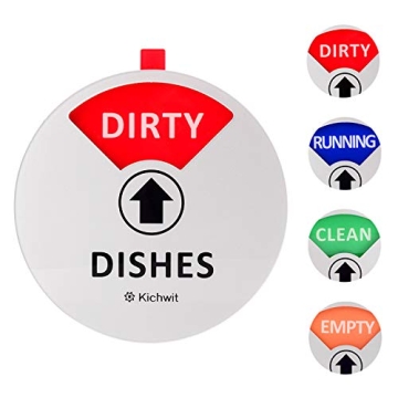 Kichwit Dishwasher Magnet Clean Dirty Sign with Options