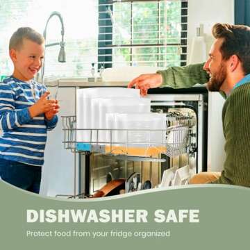 Dishwasher Safe Reusable Storage Bags Stand Up - BPA Free Reusable Sandwich Bags - Leakproof Gallon ...