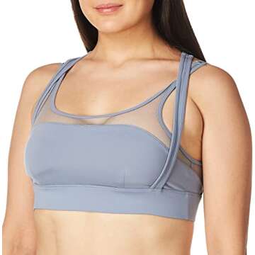 Alo Yoga Women's Scope Bra, Blue Haze, Medium